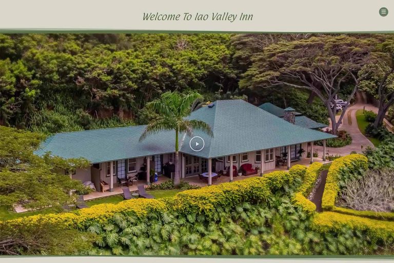 Screenshot of Iao Valley Inn Website